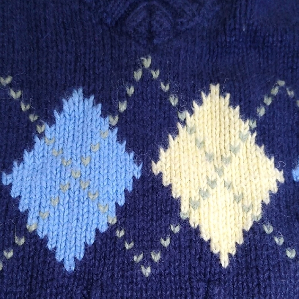 Children's Argyle Sweater Vests 18 Months - Picture 4 of 8
